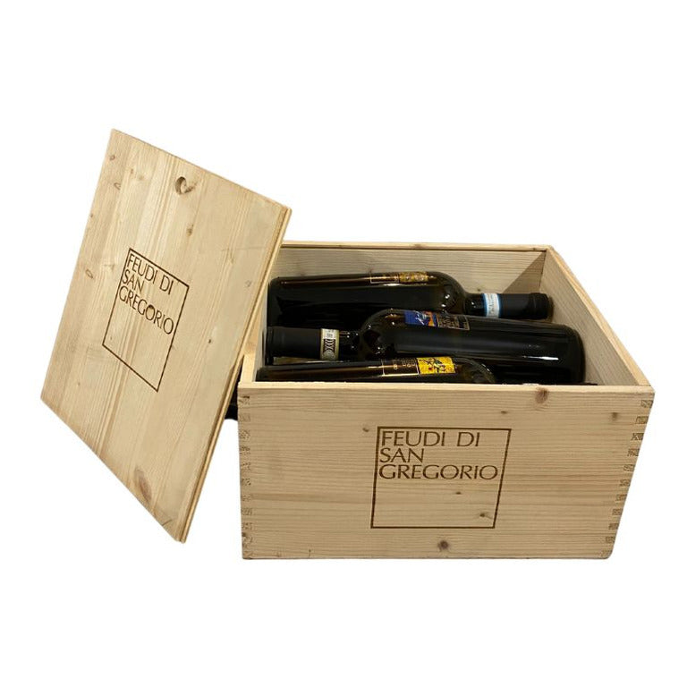 CASSETTA LEGNO 6 VINO FEUDI SAN GREGORIO (1 pz) FIANO, GRECO, FALANGHINA